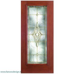 درب لابی چوبی تک لنگه کد 21104