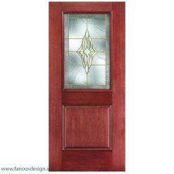 درب لابی چوبی تک لنگه کد 21103