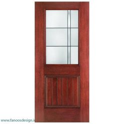 درب لابی چوبی تک لنگه کد 21102