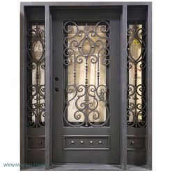 درب فرفروژه فلزی لابی کد 2140