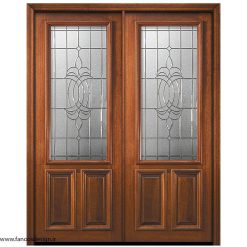 در چوبی لابی دو لت کد 21049