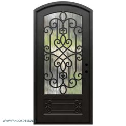 درب فرفروژه فلزی لابی کد 2124