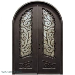 درب فلزی دو لنگه فرفورژه کلاسیک کد 2109