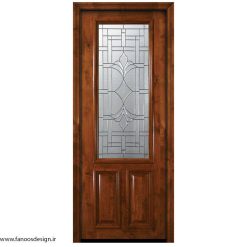 درب لابی چوبی یک لنگه کد 21043