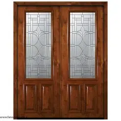 درب لابی چوبی نفر دو لنگه کد 21040