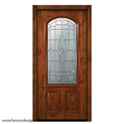 درب لابی چوبی یک لنگه کد 21090