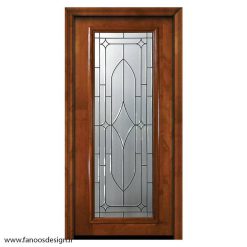 درب لابی چوبی تک لنگه کد 21087