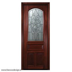 درب لابی چوبی تک لنگه کد 21084