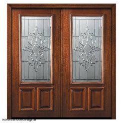 درب لابی چوبی دو لنگه کد 21083