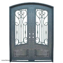درب فلزی حیاط دو لنکه کد 2161