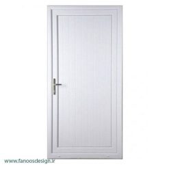 درب UPVC  توالت حیاط کد 12464