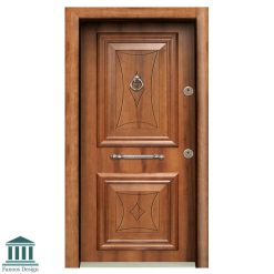 درب ضد سرقت لوکس تک لنگه برجسته روکش بلوط کد 6065