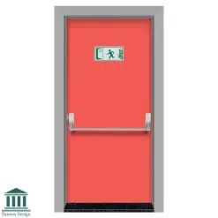 در ضد حریق با دستگیره تاچ 1134