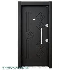 درب ضدسرقت طوسی سوپر مات کد 6077