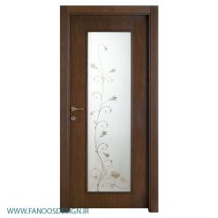 در چوبی شیشه خور کلاسیک کد 4085