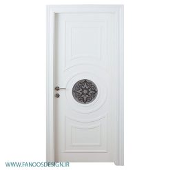 درب اتاقی برجسته شیشه خور کد 12075