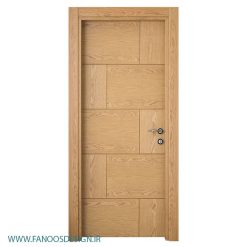 درب اتاق خواب روکش بلوط پازل کد 12083