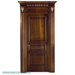 در چوبی اتاق خواب روکش گردو کد 4090