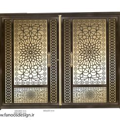 در دولنگه پارکینگ فلزی CNC کد 2270