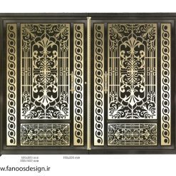 در دولنگه پارکینگ فلزی CNC کد 2268