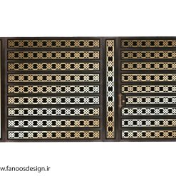 در ریلی حیاط آهنی CNC دو لنگه کد 2262