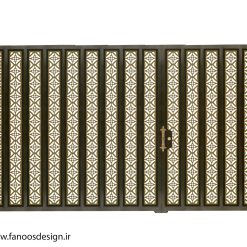 درب آهنی پارکینگ CNC ریلی کد 2257