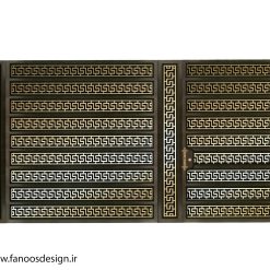 در فلزی پارکینگ CNC ریلی کد 2256