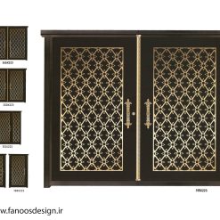 در آهنی پارکینگ CNC کد 2255