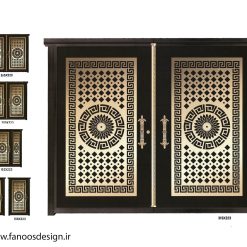 درب فلزی پارکینگ CNC کد 2253