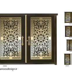 در ویلایی فلزی دولنگه CNC کد 2276