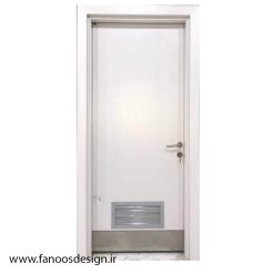 درب پلی وود بیمارستانی تک لنگه لوور استیل خور کد 30460