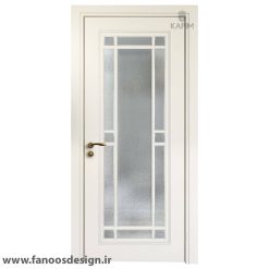 درب MDF نئو کلاسیک شیشه خور کد 30494