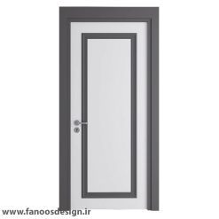 درب MDF تک قاب برجسته مدرن کد 30496