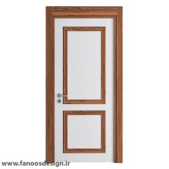 درب MDF دو قاب برجسته مدرن کد 30501