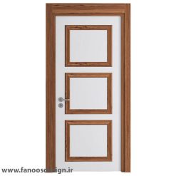 درب MDF سه قاب برجسته مدرن کد 30504