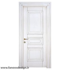 درب تمام چوب سه قاب برجسته کد21