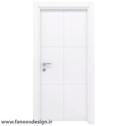 درب MDF سفید CNC کد 30526