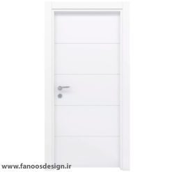 درب MDF سفید CNC کد 30521