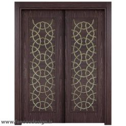 درب چوبی اتاق خواب روکش روکش بلوط کد 30643