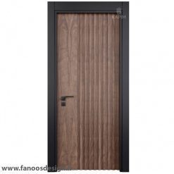 درب چوبی اتاق خواب روکش راش مدرن کد 30658