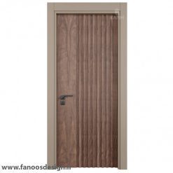 درب چوبی اتاق خواب روکش راش مدرن کد 30659