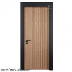 درب چوبی اتاق خواب روکش راش مدرن کد 30655