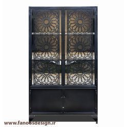 کابینت شیشه ای فلزی