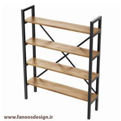 قفسه چوبی فلزی 4 طبقه کد 30712