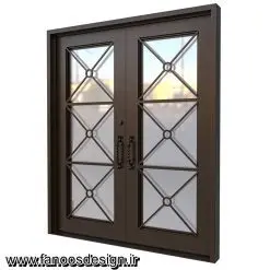 درب لابی آهنی پروفیلی کد 30732