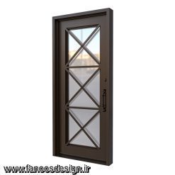 درب لابی آهنی پروفیلی کد 30733