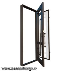 درب لابی آهنی پروفیلی کد 30730