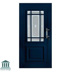 درب ورودی MDF شیشه خور کد 30780