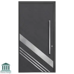 درب لابی تک لنگه مدرن استیل خور کد 30831