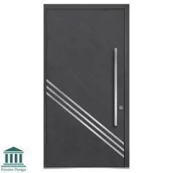 درب لابی تک لنگه استیل خور کد 30829